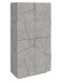 Garderobenschrank >Piacenza< in Beton Nachbildung - 81x168x38cm (BxHxT)