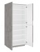Garderobenschrank >Piacenza< in Beton Nachbildung - 81x168x38cm (BxHxT)