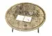Couchtisch >Nelia< in Mangoholz aus Massivholz,Metall - 90x46x90cm (BxHxT)