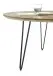 Couchtisch >Nelia< in Mangoholz aus Massivholz,Metall - 90x46x90cm (BxHxT)