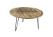 Couchtisch >Nelia< in Mangoholz aus Massivholz,Metall - 90x46x90cm (BxHxT)