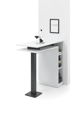 Bartisch >Billa< in Weiß - 108x103x50cm (BxHxT)