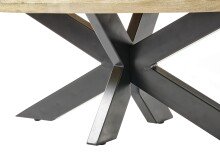 Couchtisch >Mouzaki< in Mangoholz aus Massivholz,Metall - 120x45x60cm (BxHxT)