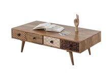 Couchtisch >Sambhal< in Mango aus Massivholz -...