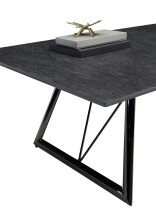 Couchtisch >Etawah< in Schwarz - 110x40x70 (BxHxT)