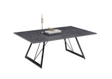 Couchtisch >Etawah< in Schwarz - 110x40x70 (BxHxT)