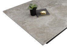 Couchtisch >Gaya< in Grau aus Holzwerkstoff,Keramik,Metall - 120x40x80cm (BxHxT)