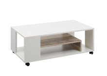 Couchtisch >Bidar< in Weiß - 108x40x60cm (BxHxT)