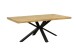 Esstisch >Eastbourne< in Eiche aus Massivholz,Metall - 200x76x100cm (BxHxT)