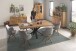 Esstisch >Eastbourne< in Eiche aus Massivholz,Metall - 200x76x100cm (BxHxT)