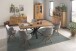 Esstisch >Eastbourne< in Eiche aus Massivholz,Metall - 200x76x100cm (BxHxT)
