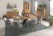 Esstisch >Eastbourne< in Eiche aus Massivholz,Metall - 200x76x100cm (BxHxT)