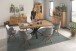 Esstisch >Eastbourne< in Eiche aus Massivholz,Metall - 200x76x100cm (BxHxT)