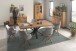 Esstisch >Eastbourne< in Eiche aus Massivholz,Metall - 200x76x100cm (BxHxT)