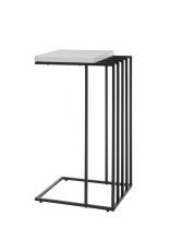 Beistelltisch >Jurien Bay< in Weiß matt lackiert aus Metall - 40x70x35cm (BxHxT)