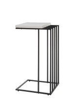 Beistelltisch >Jurien Bay< in Weiß matt lackiert aus Metall - 40x70x35cm (BxHxT)