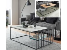 Couchtisch >Jurien Bay< aus Metall - 120x40x60cm...