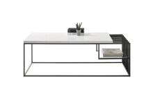 Couchtisch >Jurien Bay< in Weiß matt lackiert - 120x40x60cm (BxHxT)