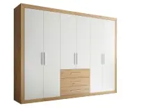Kleiderschrank >Frieda< in Artisan Eiche -...