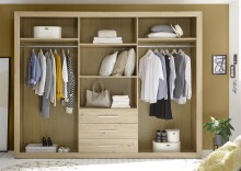 Kleiderschrank >Frieda< in Artisan Eiche - 289x225x59cm (BxHxT)