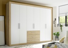 Kleiderschrank >Frieda< in Artisan Eiche - 289x225x59cm (BxHxT)