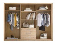 Kleiderschrank >Frieda< in Artisan Eiche - 289x225x59cm (BxHxT)