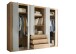 Kleiderschrank >Frieda< in Artisan Eiche - 289x225x59cm (BxHxT)