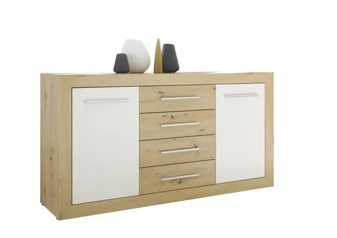 Sideboard >Frieda< in Artisan Eiche - 168x89x46cm (BxHxT)