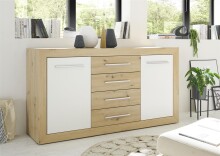Sideboard >Frieda< in Artisan Eiche - 168x89x46cm (BxHxT)