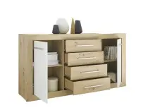 Sideboard >Frieda< in Artisan Eiche - 168x89x46cm (BxHxT)