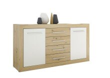 Sideboard >Frieda< in Artisan Eiche - 168x89x46cm...