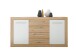 Sideboard >Frieda< in Artisan Eiche - 168x89x46cm (BxHxT)