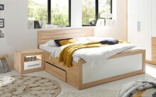 Bett >Frieda< in Artisan Eiche - 307x94x206cm (BxHxT)