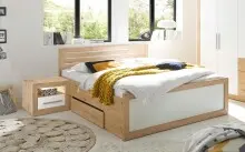 Bett >Frieda< in Artisan Eiche - 307x94x206cm (BxHxT)