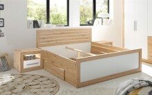 Bett >Frieda< in Artisan Eiche - 307x94x206cm (BxHxT)
