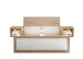 Bett >Frieda< in Artisan Eiche - 307x94x206cm (BxHxT)