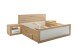 Bett >Frieda< in Artisan Eiche - 307x94x206cm (BxHxT)