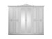 Kleiderschrank >Langston< in Weiß - 261x227x57cm (BxHxT)