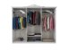 Kleiderschrank >Langston< in Weiß - 261x227x57cm (BxHxT)