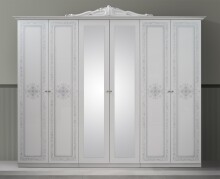 Schlafzimmer-Set >Langston< (6-teilig) in Weiß