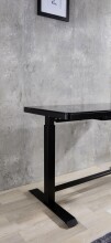 Schreibtisch >Livadia< in  aus Stahl,Glas - 120x72x60cm (BxHxT)