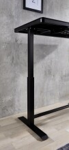 Schreibtisch >Livadia< in  aus Stahl,Glas - 120x72x60cm (BxHxT)