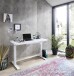Schreibtisch >Livadia< in  aus Stahl,Glas - 120x72x60cm (BxHxT)