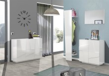 Kommode >Piacenza< Beton oder Schiefer oder Weiß-Hochglanz