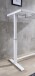 Schreibtisch >Livadia< in Weiß aus Stahl,Glas - 120x72x60cm (BxHxT)