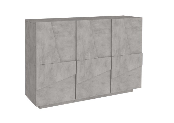 Kommode >Piacenza< in Beton Nachbildung - 121x86x38cm (BxHxT)