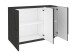 Kommode >Piacenza< in Schiefer Nachbildung - 121x86x38cm (BxHxT)