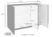 Kommode >Piacenza< in Schiefer Nachbildung - 121x86x38cm (BxHxT)