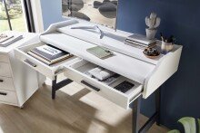 Schreibtisch >Imke< in Weiß - 120x84x50cm (BxHxT)
