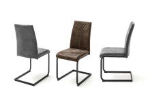 Esszimmerstuhl >Agia< (4-er Set) in  aus Metall -...